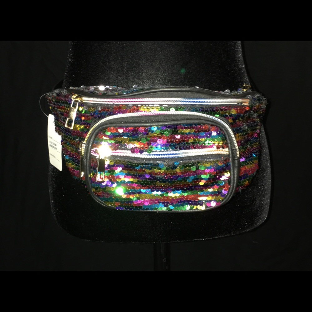 Women Fanny Pack, Waist bag,Crossbody Sequins NWT